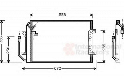 VAN WEZEL 30005257 -  Конденсатор, кондиционер
